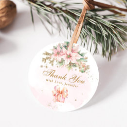 Whimsical Winter Onederland Weihnachten Danke Geschenkanhänger