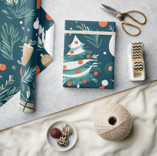 Whimsical Winter Weihnachtsmuster Geschenkpapier