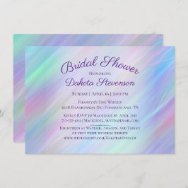 Whimsical Wisps | Holo Fairy Ombre Regenbogendusch Einladung