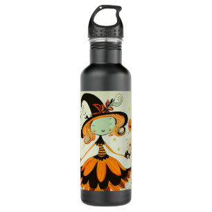 whimsical/witz/kürbis/fall edelstahlflasche