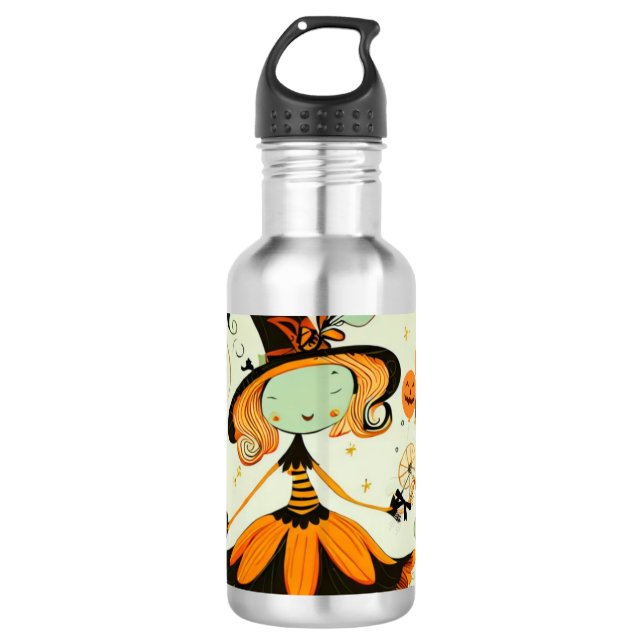 whimsical/witz/kürbis/fall edelstahlflasche (Vorderseite)