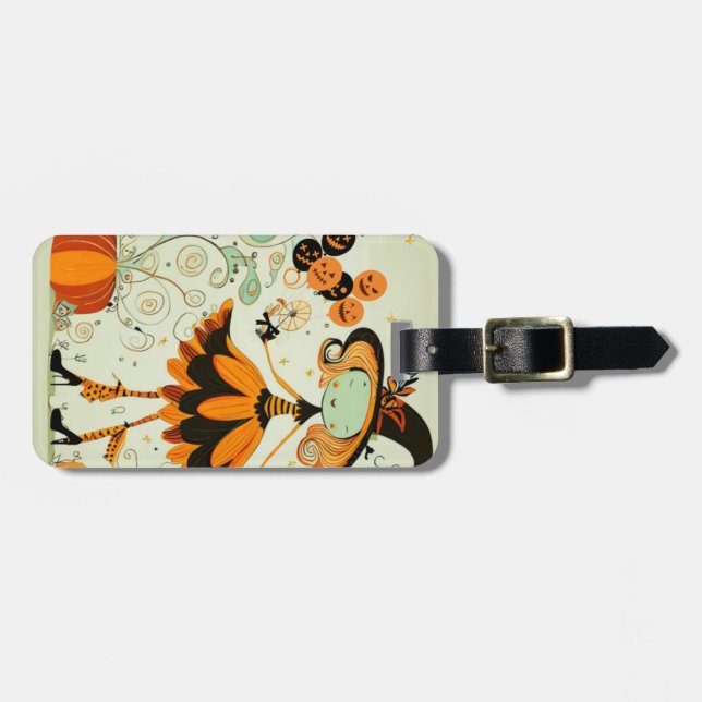 whimsical/witz/kürbis/fall gepäckanhänger (Vorderseite horizontal)