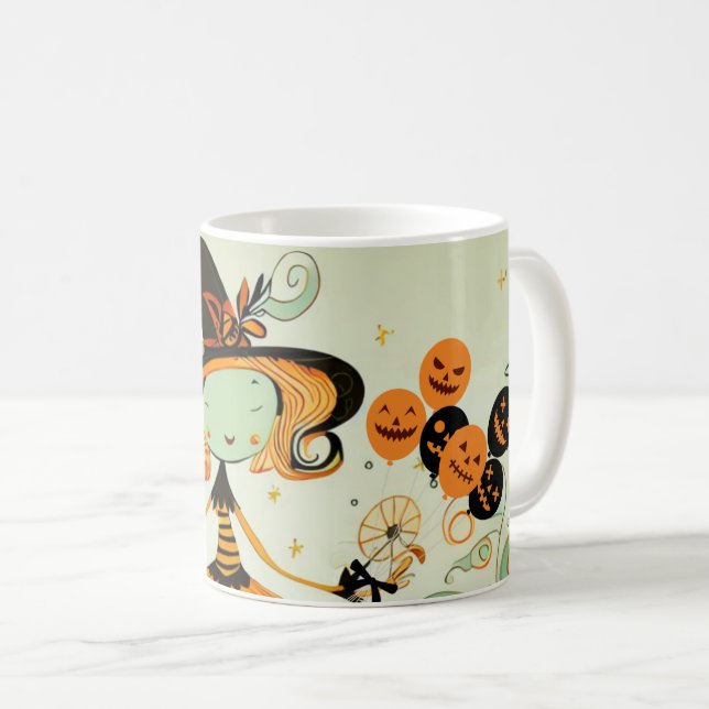 whimsical/witz/kürbis/fall kaffeetasse (VorderseiteRechts)