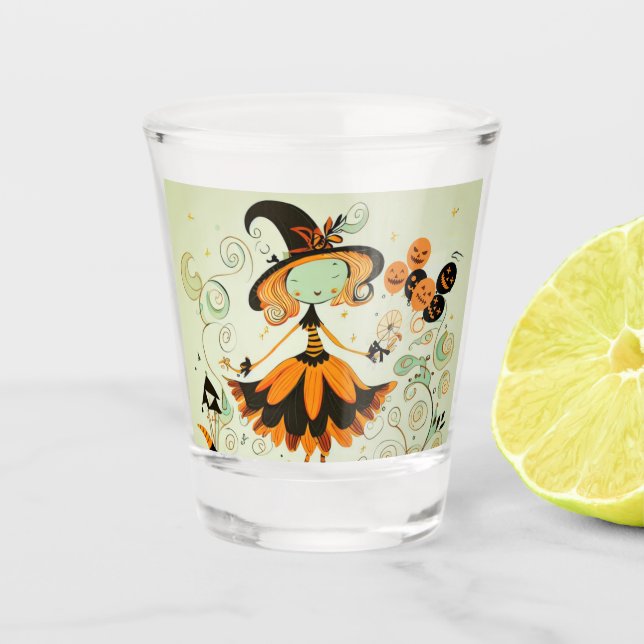 whimsical/witz/kürbis/fall schnapsglas (Vorderseite)