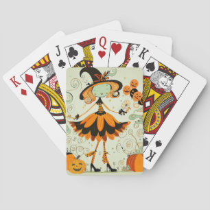 whimsical/witz/kürbis/fall spielkarten