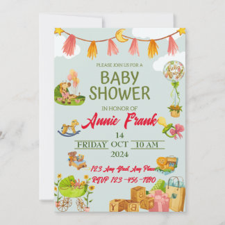 Whimsical Wonderland begrüßt:Join the Baby Shower Einladung