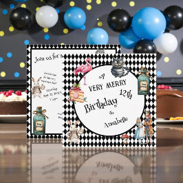 Whimsical Wonderland Birthday Party Einladung