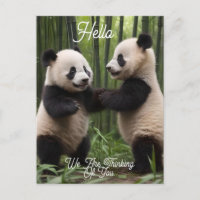 Whimsical Wonders: Baby Pandas spielt im Wald