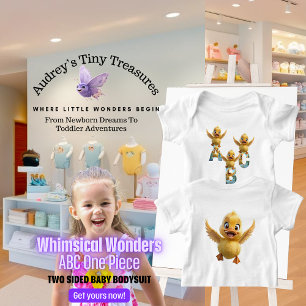 Whimsical Wonders Baby Short Sleeve Bodysuit Strampler