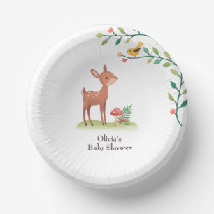 Whimsical Woodland Animals Baby Dusche Pappteller