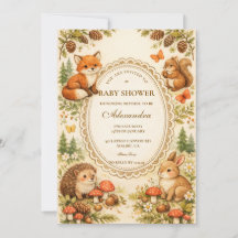 Whimsical Woodland Animals Baby Shower