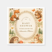 Whimsical Woodland Animals Baby Shower
