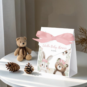Whimsical Woodland Animals boho Girl Baby Dusche Geschenkschachtel