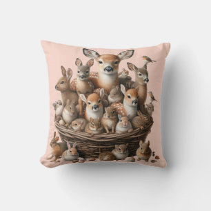 Whimsical Woodland Dreams Kinderzimmer Kissen
