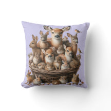 Whimsical Woodland Dreams Nursery Coussin