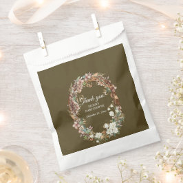 Whimsical Woodland Floral Foto Babydusche Geschenktütchen