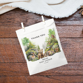 Whimsical Woodland Forest Animals Baby Dusche Geschenktütchen