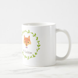Whimsical Woodland Foxes Mr. and Mrs. Groom's Kaffeetasse