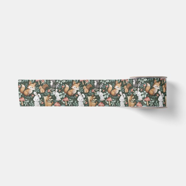 Whimsical Woodland Friends Satinband (Vorderseite)