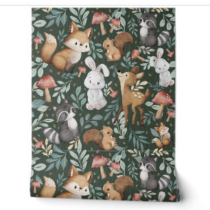 Whimsical Woodland Friends Tapete