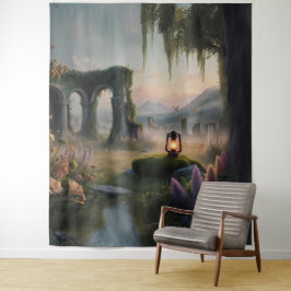 Whimsical Woodland Tapestry Wandteppich