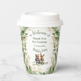 Whimsical Woodland Wonders: Botanisch & tierisch Pappbecher