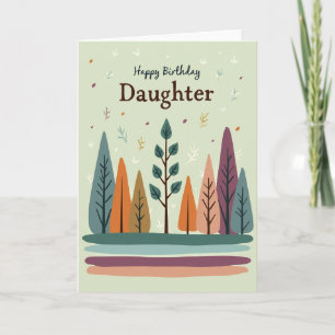 Whimsical Woods Geburtstagskarte Karte