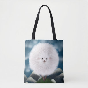 Whimsical Wooly: Alberne Super Fluffy Sheep auf de Tasche