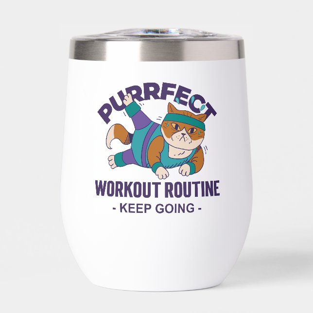 Whimsical Workout Cat (Vorderseite)
