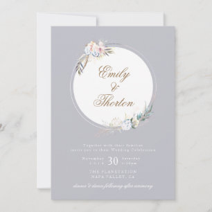 Whimsical Wreath Bohemische Hochzeitseinladung Einladung