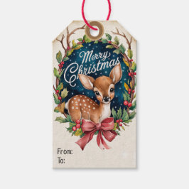 Whimsical Wreath Death Weihnachten Geschenkanhänger