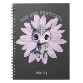 Whimsical "You are Beautiful" Niedlicher Kleiner D Notizblock