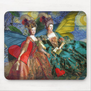 Whimsical Zwillinge Astrologie Kunstwerk Malerei Mousepad