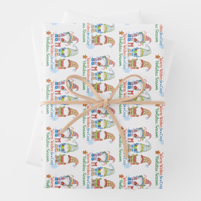 Whimsicale wishes for  cozy holiday season geschenkpapier set (Beispiel)