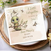 Whimsicaler Caterpillar bereit für Baby Shower 