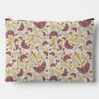 Whimsicaler Herbstwald-Pattern – Handgezeichnete P Zubehörtasche