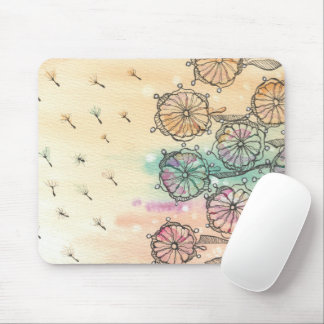 Whimsicaler Löwenzahn-Wiese Mousepad
