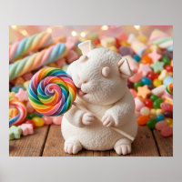 Whimsicaler Meerschweinchen-Marshmallow und Lutsch