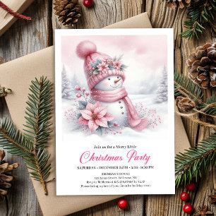Whimsicaler Schneewald für Kinder Digital-Download Einladung