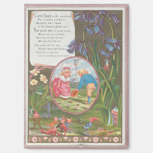 Whimsicaler süßer antiker Valentinstag, Kate Green Magnet