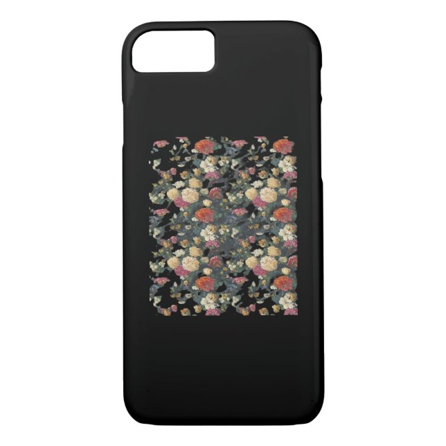 Whimsigoth Alte Viktorianische Blumenölgemälde Case-Mate iPhone Hülle (Rückseite)