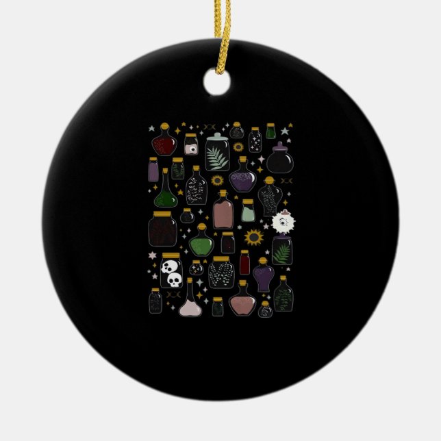 Whimsigoth Apothecary Classic Keramik Ornament (Vorne)