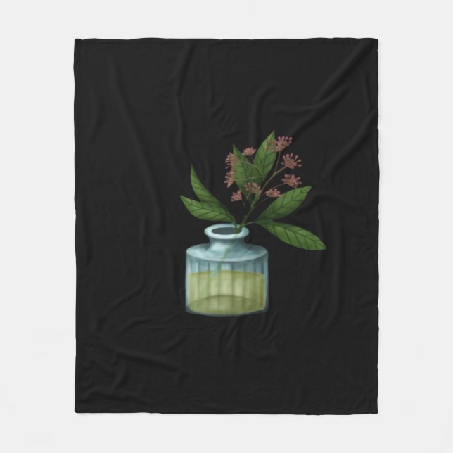 Whimsigoth Apothecary Vase Classic Fleecedecke (Vorderseite)