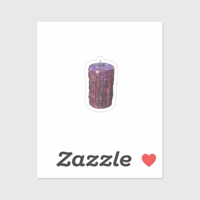 Whimsigoth Candle Classic Aufkleber (Blatt)