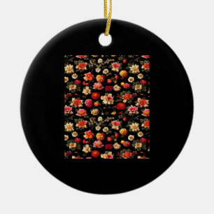 Whimsigoth Chintz Vintages Ölgemälde Keramik Ornament