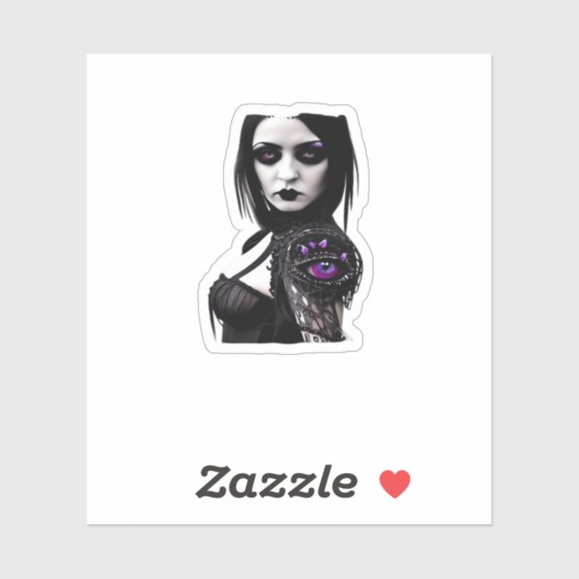 Whimsigoth Classic Design zu Halloween Aufkleber (Blatt)