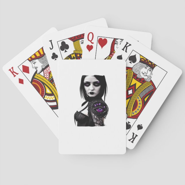 Whimsigoth Classic Design zu Halloween Spielkarten (Rückseite)