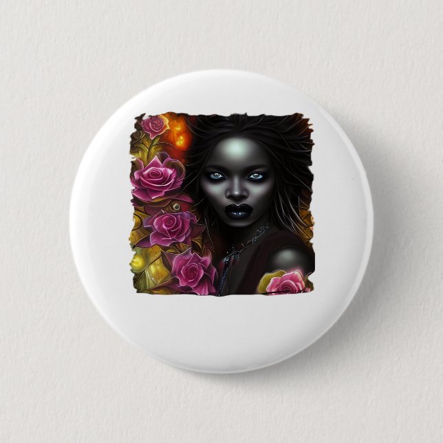 Whimsigoth Classic Halloween Button (Vorderseite)