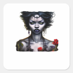 Whimsigoth Classic Magic Quadratischer Aufkleber