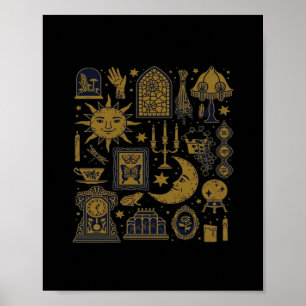 Whimsigoth Classic - Mystische Monde & Wälder Poster